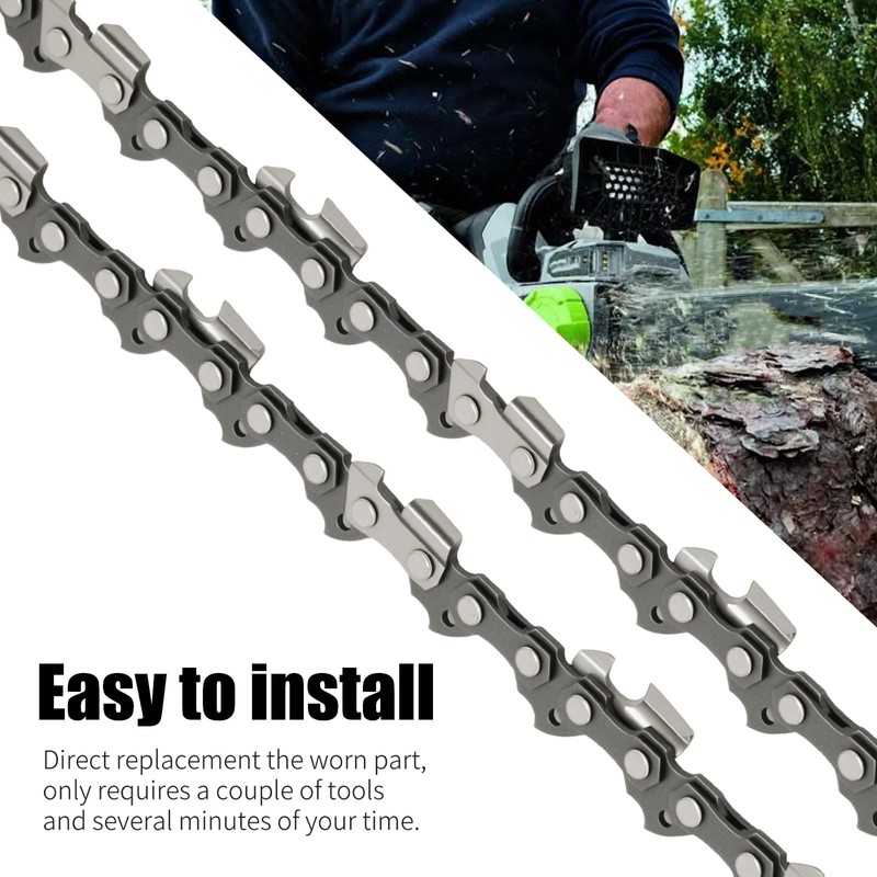 Anxingo 3 Pack 18 Inch Chainsaw Chain, 3/8" LP Pitch