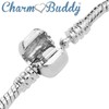Granddaughter Silver Starter Charm Bracelet with Pendant and Gift Box
