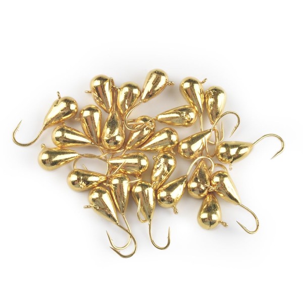 MUUNN 25 Pcs Tungsten Ice Fishing Jigs, More Effective Teardrop