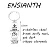 ENSIANTH Asylum Hospital Movie Inspired Gift Gotham City Keychain Comic