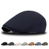 AUNGCSHE 8 Colours Available Flat Cap Men's Beret Cap, Adjustable