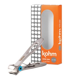 Kohm CP-120L 5mm Heavy Duty, Wide Georgiant Nail Clippers for Men, Seniors, Adult Thick Toenails or Durable Fingernails