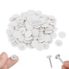 100 Pcs White Screws Caps Cover, 17mm Plastic Screw Caps