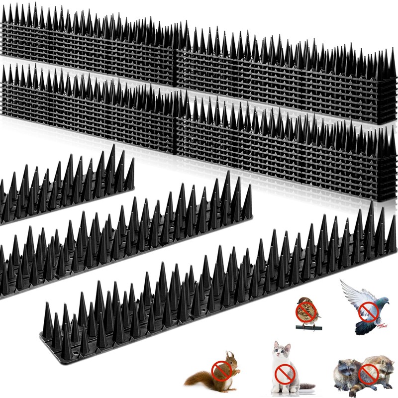 Geetery 40 Pack Bird Spikes for Outside Squirrel Pigeon Spikes