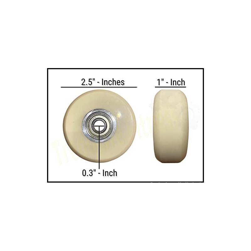 Elliptical Roller Ramp Wheel - Compatible with NordicTrack AudioStrider 990