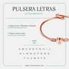 Clepsidra® Pulseras Mujer plateadas personalizadas con inicial. Accesorios y regalos