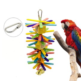 Psdndeww 10-Pack Parrot Toy Hook Stainless Steel Parts Heavy Duty Metal Hooks Suitable for Most Bird Or Small Animal Hanging