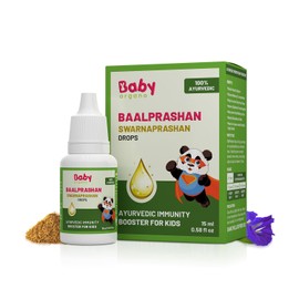 Babyorgano Swarnaprashan for Kids - Enriched with 24CT Gold Immunity Booster Drops Healthy Growth & Strength - Age 0-15 Years 15ml / 0.58 fl oz