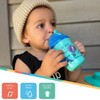 Nuby 2-Handle No-Spill Flip-it Fat Straw Printed Cup - 8oz/