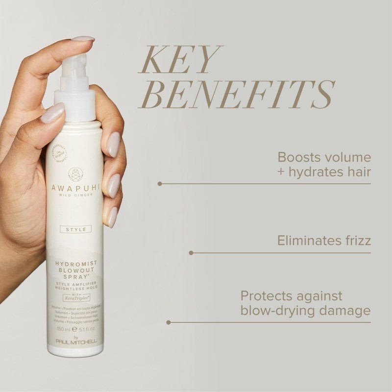 Awapuhi Wild Ginger by Paul Mitchell HydroMist Blowout Spray, Style