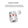 D30 L35 5mm to 14mm Flexible Spider Coupling, Aluminum Shaft