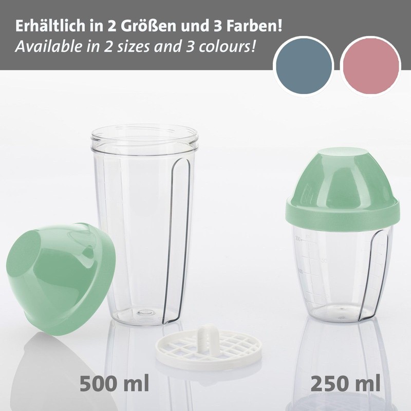 Westmark Mixing and shaking cup/shaker with removable mixing disc, capacity: