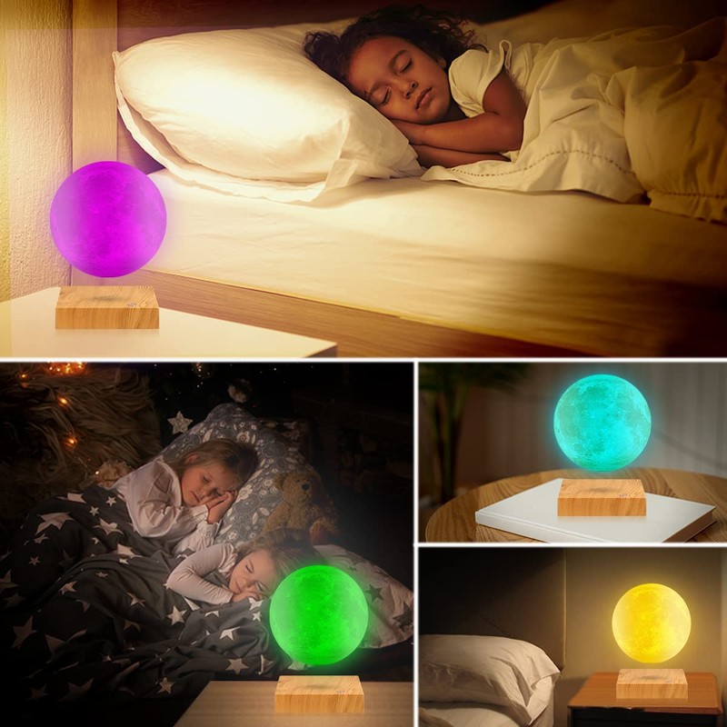 VGAzer Levitating Moon Lamp- Energy Efficient for Home Office Decor,