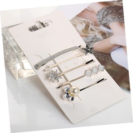 Minkissy 5pcs Women Hair Sparkly Imitation Bobby Clips Elegant Headwear for Weddings Parties Daily Styling Hair Accessories for Girls