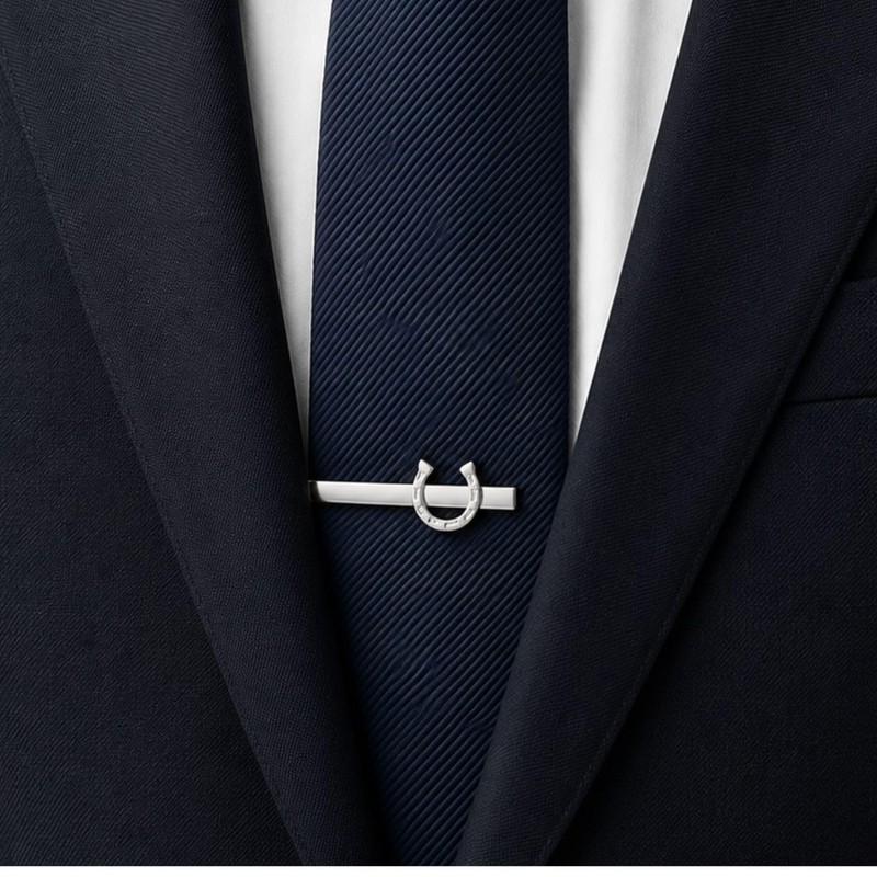Horseshoe Horseshoe Lucky Amulet Tie Bar Tie Pin n02033