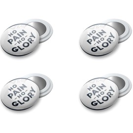 VERY IMPORTANT RUNNER - Magnetic Race Number Holder for Running, Marathon, Triathlon - Pack of 4 Start Number Magnets, Running Magnets, Sports Magnets, Start Number Holder Magnetic - No Pain No Glory