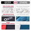 QEZER Ultralight Down Sleeping Bag for Adults with 600 Fill