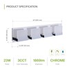 ASD 4 Light 24 Inch LED Bathroom Vanity Light -