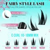 Lash Clusters Kit 160PCS Fairy Eyelash Clusters Kit with Lash