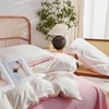 Tospass Cotton Bed Linen 200 x 200 cm Beige Pink