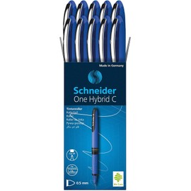 Schneider Pen, One Hybrid C, 0.5 mm, Pack of 10, Blue (183203)