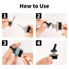 4Pcs KN3(D)-101 Metal Toggle Switch,12V 25A SPST ON/OFF,2 Pin Waterproof