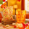 Gersoniel 100 Pcs Plastic Fall Gift Bags Bulk 15.7" x
