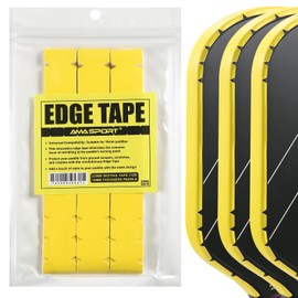 PICKLETECH Pickleball Paddle Protection Tape Yellow - Paddle Head Edge Guard - Racket Edge Protection Tape -Fit Perfectly Curved Edge -No Wrinkling Pizzazz Contrasty Colors