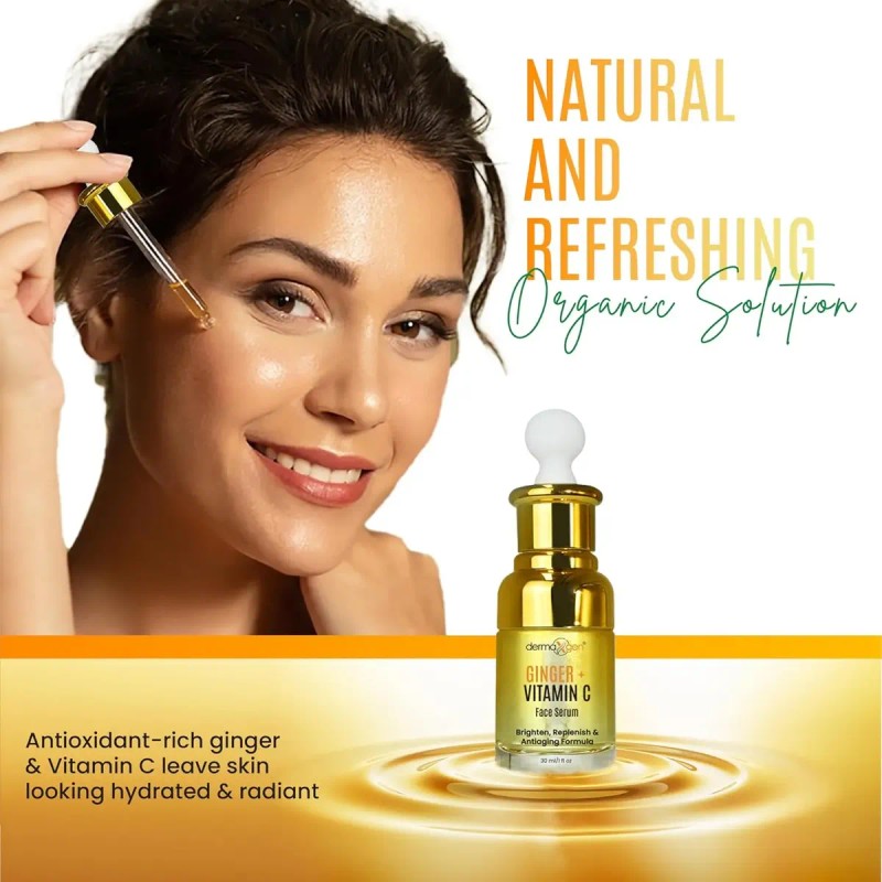 Suero Facial De Jengibre + Vitamina C + Cúrcuma, Tratamiento