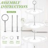 Tatuo 2 Pcs 3 Tier Porcelain Cupcake Stand, Cup Cake