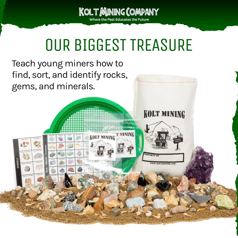 Kolt Mining Activity Dig Kit – Mother Lode Includes Fossils,