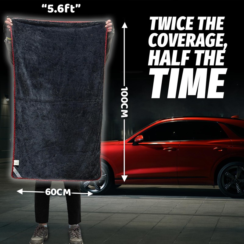 Towelogy® XXL Car Drying Towel Twisted Loop - 100x60cm Extra