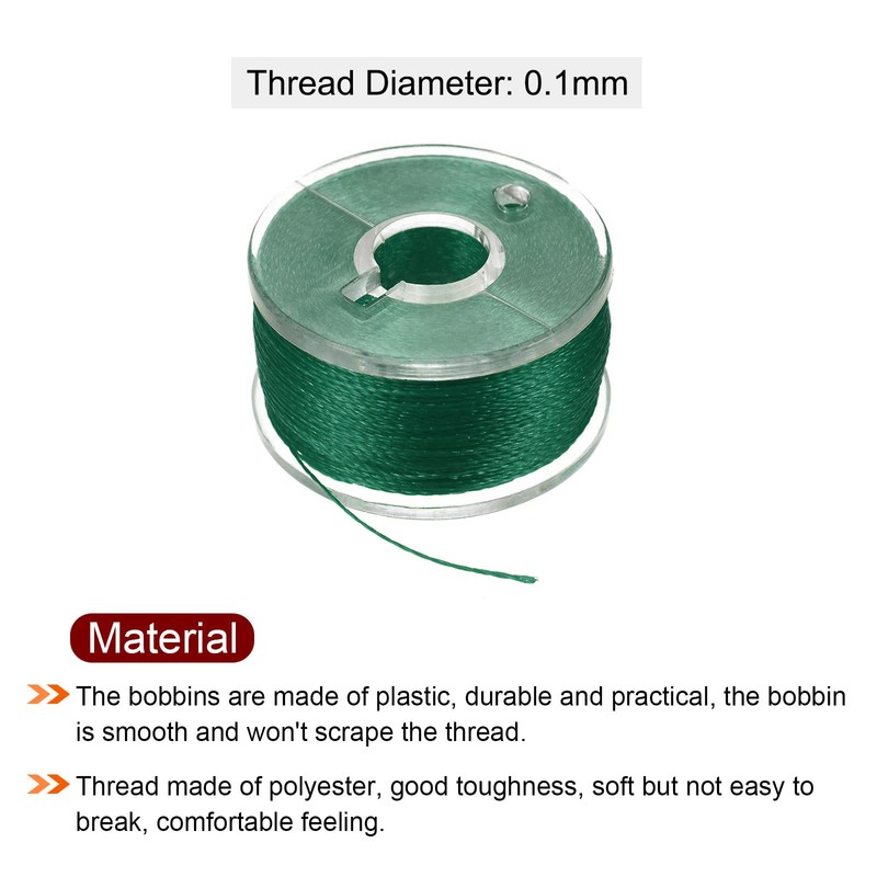 sourcing map Prewound Bobbin Thread Set of 5pcs with Storage