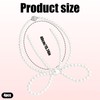 4 Set of Bow Curtain Tiebacks, Pearl Bow Curtain Holders,