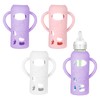 3Pcs Silicone Sleeves for Dr Brown Glass Bottles, Compatible with