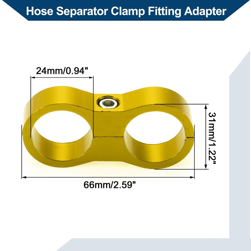Hihaha Hose Separator Clamp Fitting Adapter/Pipe Tube Line Separator Clamp