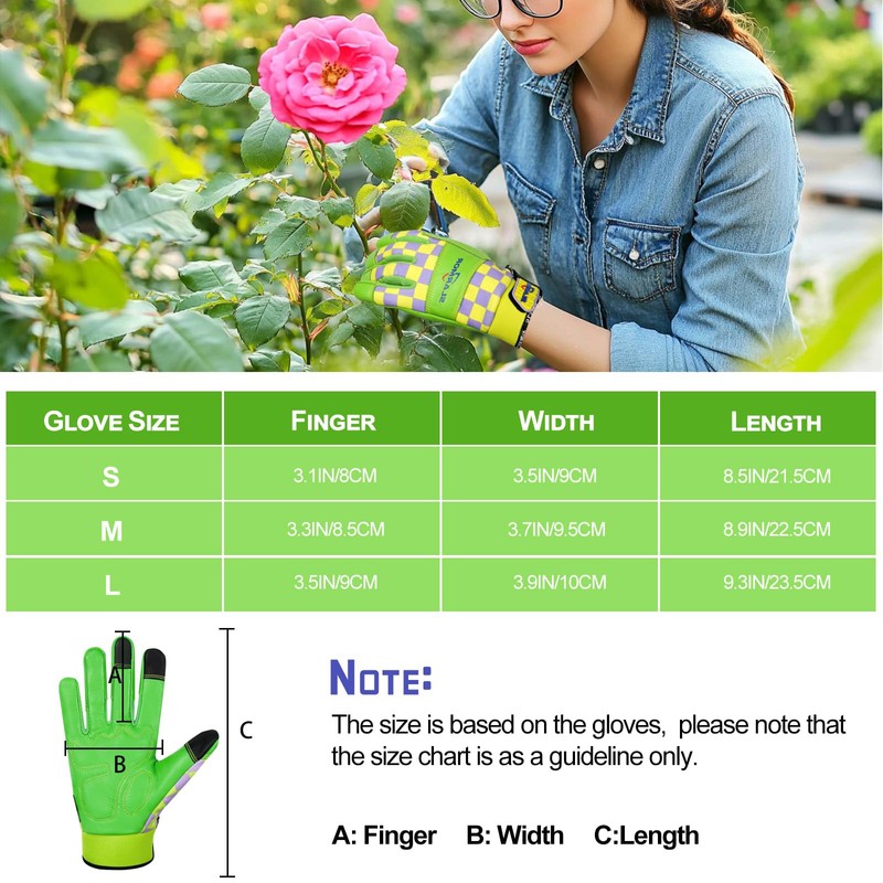 SLARMOR Gardening Gloves for Women, Garden Glove,Garden Gifts for Gardener