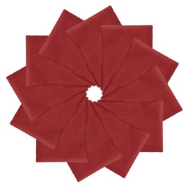 PATIKIL Große einfarbige Bandanas, 53,3 x 53,3 cm, 12 Stück, blanko, multifunktionales Stirnband, Schal, Halstuch für Damen und Herren, Burgunderrot, burgunderfarben, 21"