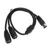 DIN 5 Pin Male to 2 DIN 5 Pin Female