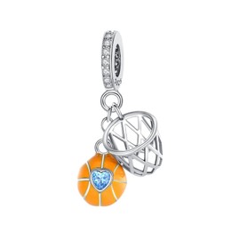 BEEUVIP Women's Life of Animals Charm Pendant for Bracelet 925 Sterling Silver Birthstone Charms Beads Fits Bracelet, Silver, Cubic Zirconia