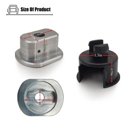 LXROAR01 Aluminum Tailgate Bushing Kit Compatible with Toyota Tundra 2007 to 2021 Year, for Driver and Passenger Side 66102-0C021 66110-0C020