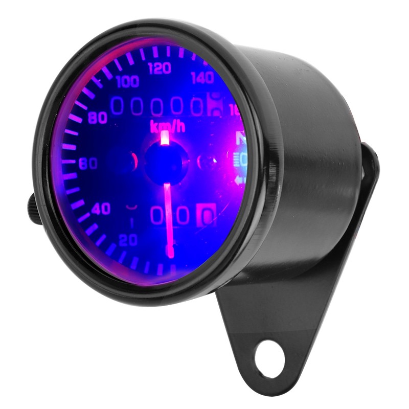 Motorcycle Instrument Digital Display Tachometer Speedometer Odometer Black