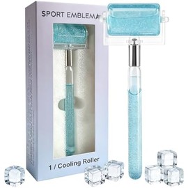 Reusable Face Ice Roller Beauty Tool, Cooling-Feel Facial Roller for Skincare Prep and Self-Care - Sport Emblema