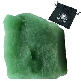Solara Crystal Solara Crystal | Raw Healing Crystals C Natural Amethyst, Quartz, Citrine & More | Chakra Balancing, Meditation, Energy Cleansing, Spiritual Decor, Gift Bag Included (Green Aventurine)
