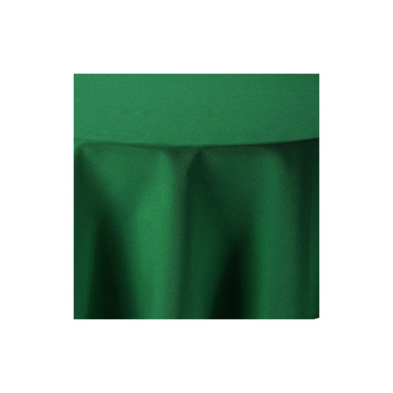 Tablecloth Linen Look Oval 130 x 220 cm Dark Green