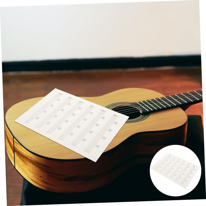 Abaodam 85 Piece Guitar Six Line Score Notebook, Easy to
