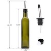 Kingrol 6 Pack 8 oz Glass Olive Oil Dispenser Bottles,