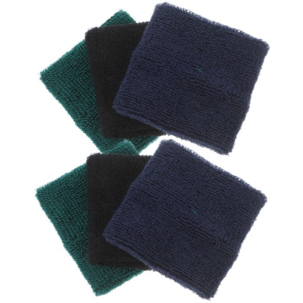 Mikinona 3Pairs Breathable Wrist Sweatbands Sports Wrist Bands for Basketball