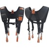 WELKINLAND Heavy-Duty leather tool belt suspenders for Carpenter & construction