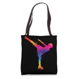 Figure Skating Dress Woman Retro Ice Skating Speed Skating Tote Bag